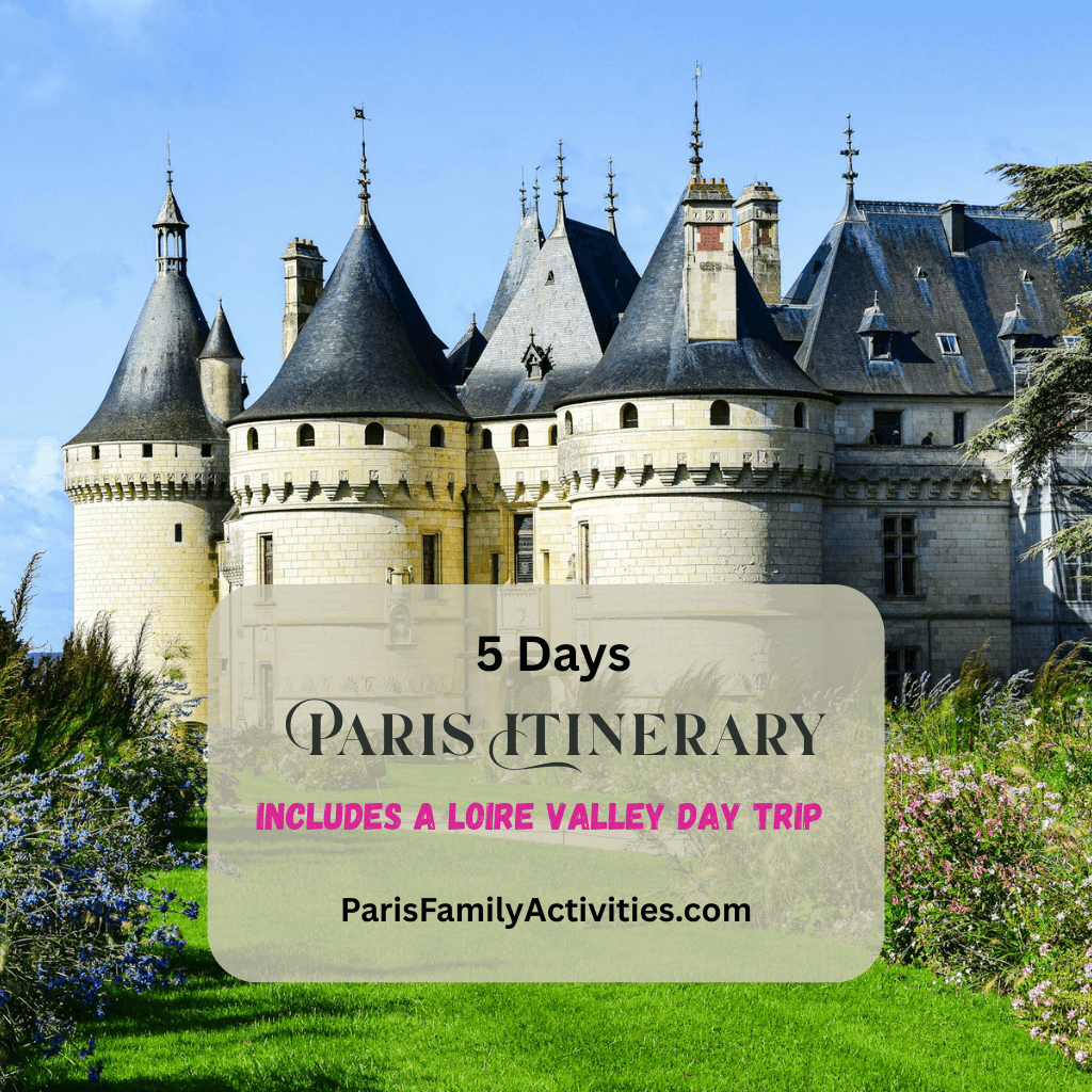 5-Day Family Itinerary with Day Trip to Loire Valley -showing a fairytale castle included in a 5-day trip from Paris